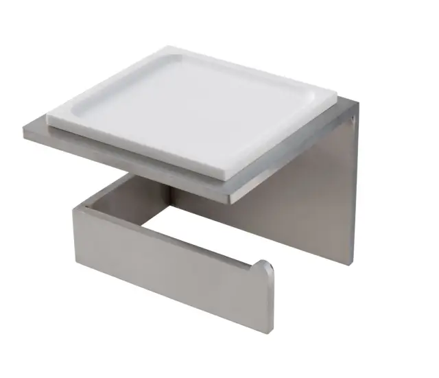 Treemme 22mm Держатель туалетной бумаги с полочкой, подвесной, цвет: нержавеющая сталь IT9059ISZZZZ