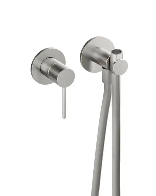 Treemme 40mm Гигиенический душ со смесителем на 1 вид струи, цвет: нержавеющая сталь RWIT13D4IS02