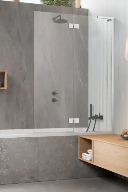 Radaway Essenza 8 SL PND II Шторка на ванну распашная, Easy Clean 100х150h см, цвет: хром глянец 10500100-01-01L