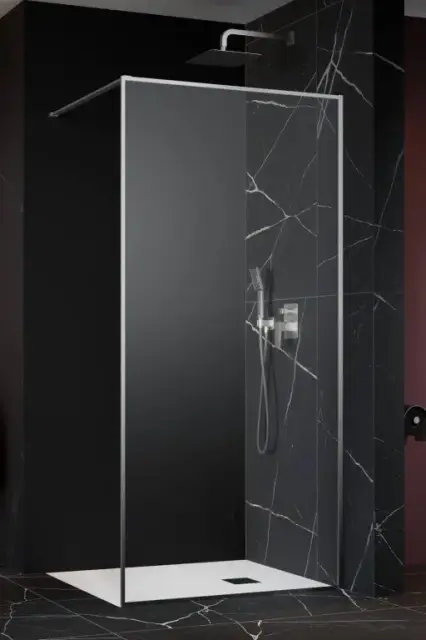 Radaway Modo F II Душевое ограждение walk-in 8 мм, Easy Clean 130х200h см, цвет: brushed nickel 10409134-91-01