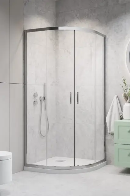 Radaway Alienta E Душевой уголок 80х100х190h см, универсальный, Easy Clean, цвет: хром глянцевый 10248010-01-01