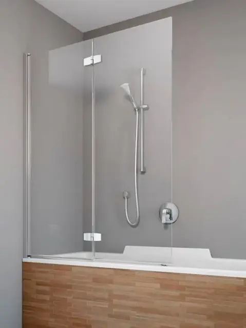 Radaway Fuenta New PND I Шторка на ванну складная 6 мм, Easy Clean 100х150h см, цвет: хром глянец 208210-01L