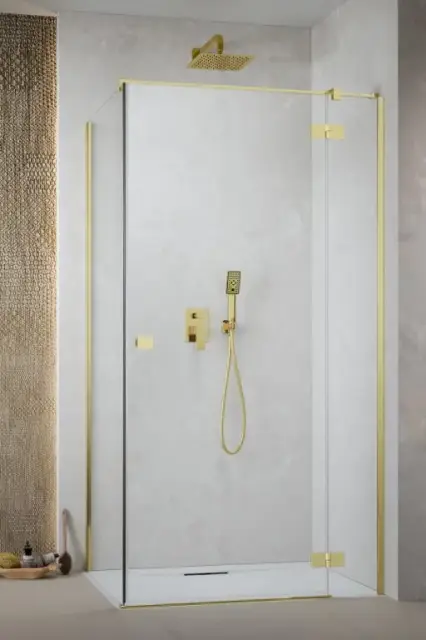 Radaway Essenza KDJ Душевая дверь, правая, прозрачная 6 мм, Easy Clean 110х200h см, цвет: gold 1385041-09-01R