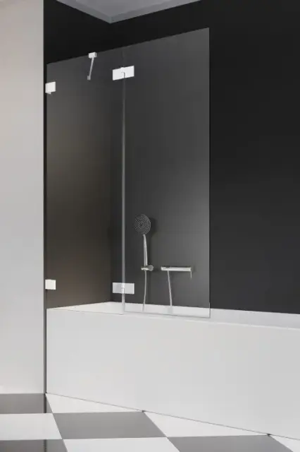 Radaway Essenza Pro PND II Шторка на ванну распашная 6 мм, Easy Clean 130х150h см, цвет: white 10102130-04-01L