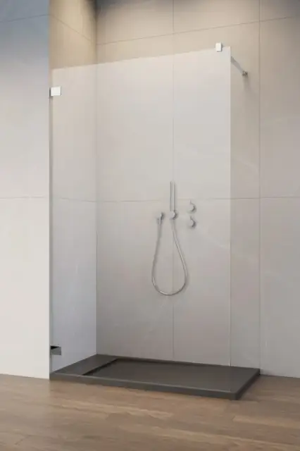 Radaway Essenza Pro Душевое ограждение walk-in 6 мм, Easy Clean 140х200h см, цвет: хром глянец 10103140-01-01