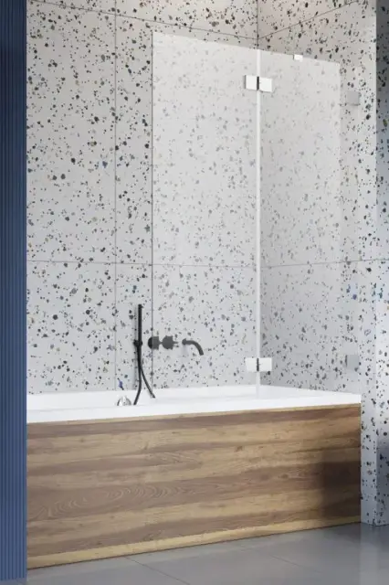 Radaway Essenza Pro PND II Шторка на ванну распашная 6 мм, Easy Clean 120х150h см, цвет: хром глянец 10102120-01-01L