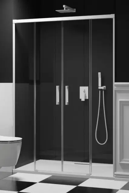 Radaway Idea DWD Душевая дверь в нишу прозрачная 6 мм, Easy Clean 150х200h см, цвет: white 387125-04-01