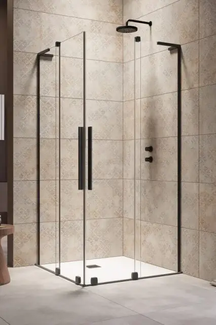 Radaway Furo SL KDD Душевая дверь, левая, прозрачная 8 мм, Easy Clean 90х200h см, цвет: black 10305090-54-01L