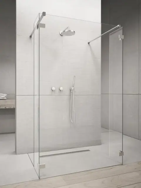 Radaway Euphoria Walk In SW Боковая стенка, прозрачная, Easy Clean 30х200h см, цвет: хром глянец 383160-01-01