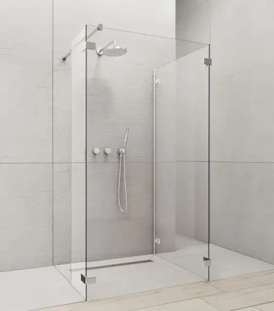 Radaway Euphoria Walk In W Боковая стенка прозрачная 8 мм, Easy Clean 100х200h см, цвет: хром глянец 383152-01-01