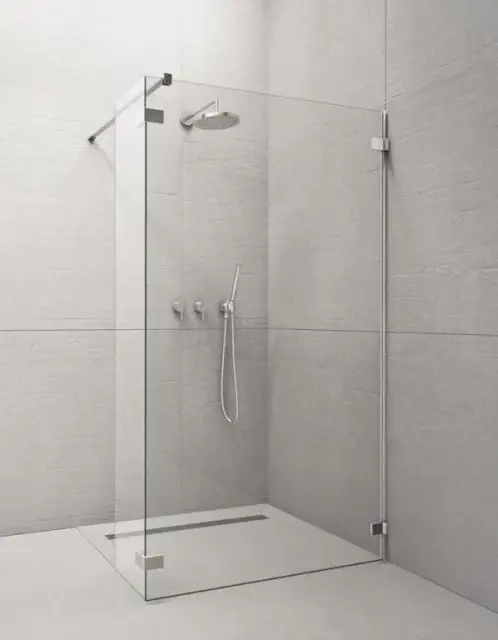 Radaway Euphoria Walk In W Фронтальная стенка, прозр. 8 мм, Easy Clean 90х200h см, цвет: хром глянец 383131-01-01