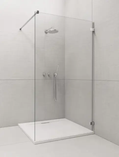 Radaway Euphoria Walk In Душевое ограждение walk-in 8 мм, Easy Clean 110х200h см, цвет: хром глянец 383113-01-01