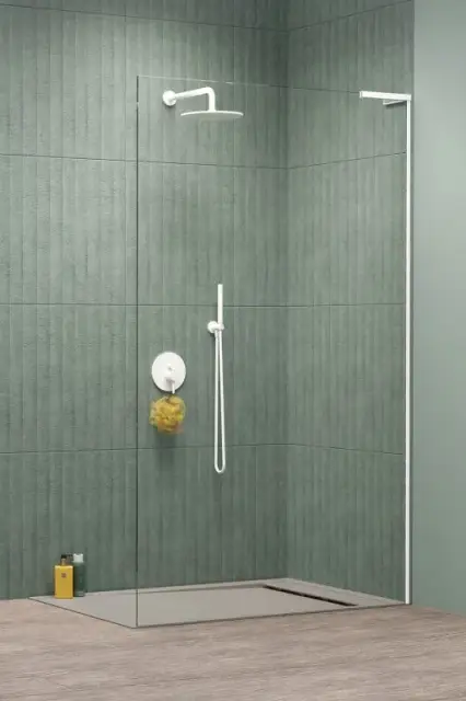 Radaway Modo SL II Душевое ограждение walk-in, прозрачное 8 мм, Easy Clean 100х200h см, цвет: white 10319104-04-01R