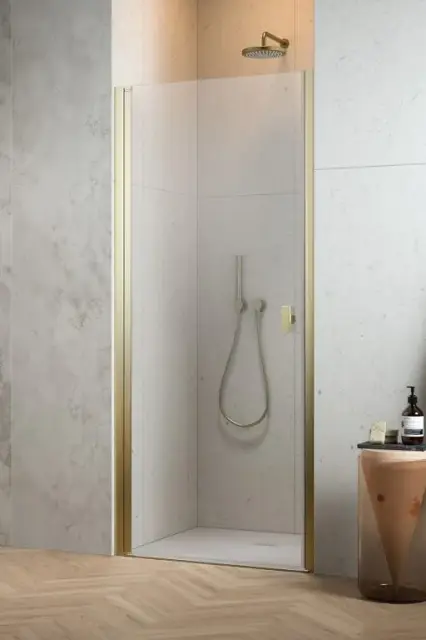 Radaway Nes DWJ I Душевая дверь в нишу, правая 6 мм, Easy Clean 70х200h см, цвет: brushed gold 10026070-99-01R