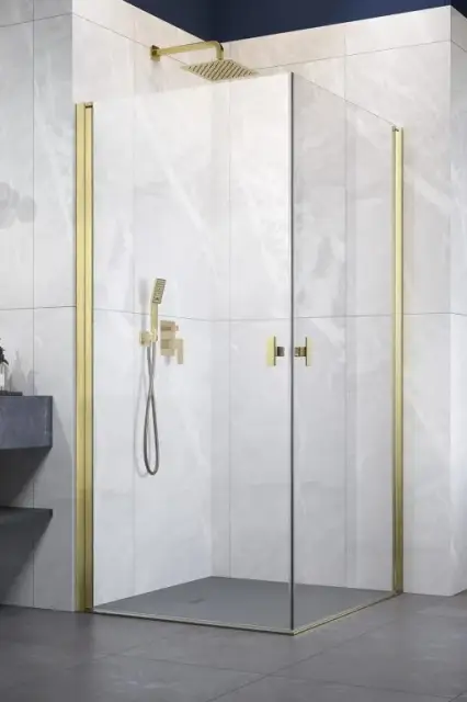 Radaway Nes KDD I Душевая дверь, правая, прозрачная 6 мм, Easy Clean 80х200h см, цвет: brushed gold 10021080-99-01R