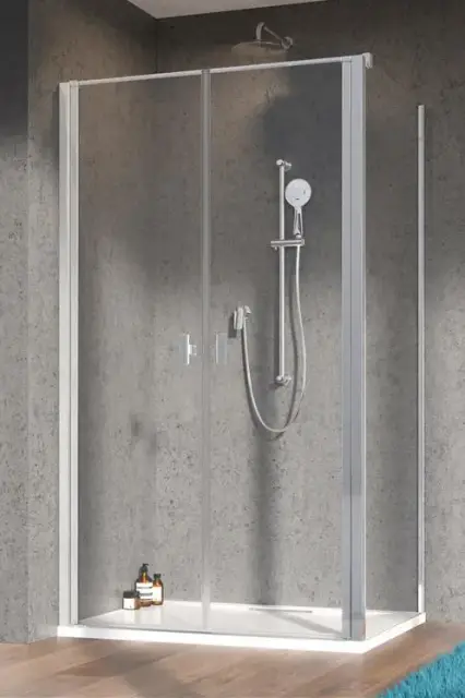 Radaway Nes DWD+S Душевая дверь, прозрачная 6 мм, Easy Clean 90х200h см, цвет: хром глянцевый 10034090-01-01