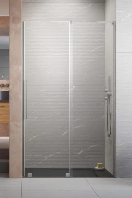 Radaway Furo DWJ Душевая дверь в нишу, левая 8 мм, Easy Clean 62,2х200h см, цвет: brushed nickel 10307622-91-01L