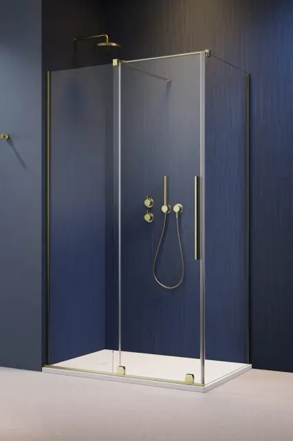 Radaway Furo KDJ Душевая дверь, правая 8 мм, Easy Clean 62,2х200h см, цвет: brushed gold 10104622-99-01R