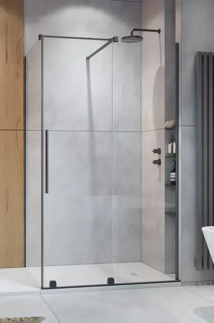 Radaway Furo KDJ Душевая дверь, правая 8 мм, Easy Clean 77,2х200h см, цвет: brushed gunmetal 10104772-92-01R