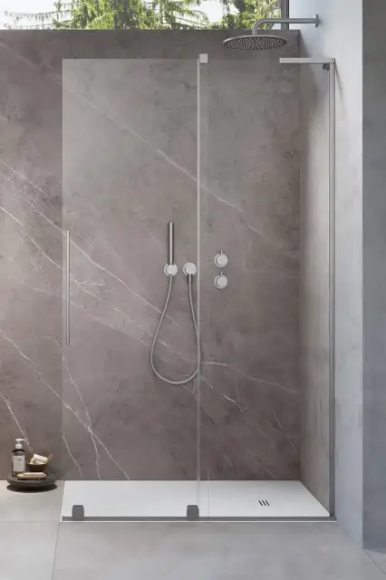 Radaway Furo Душевое ограждение walk-in 8 мм, Easy Clean 58,8х200h см, цвет: brushed nickel 10306588-91-01R