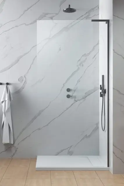 Radaway Modo SL II Душевое ограждение walk-in 8 мм, Easy Clean 60х200h см, цвет: brushed gunmetal 10319064-92-01L