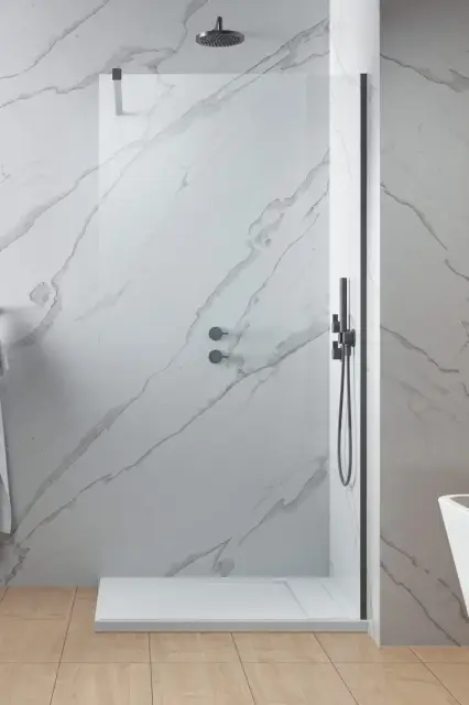 Radaway Modo New II Ограждение walk-in 8 мм, Easy Clean 100-140х150-200h см, цвет: brushed gunmetal 389905-92-01