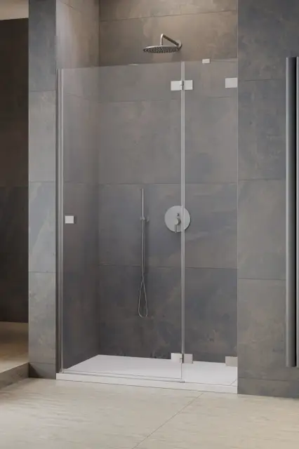 Radaway Essenza Pro DWJ Душевая дверь в нишу правая, Easy Clean 110х200h см, цвет: brushed nickel 10099110-91-01R