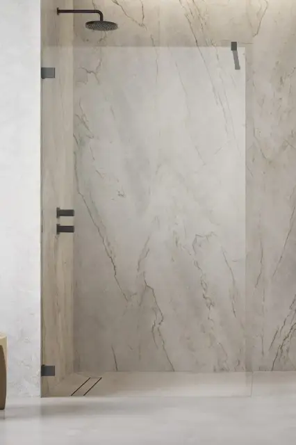 Radaway Essenza Pro Душевое ограждение walk-in 6 мм, Easy Clean 95х200h см, цвет: brushed gunmetal 10103095-92-01