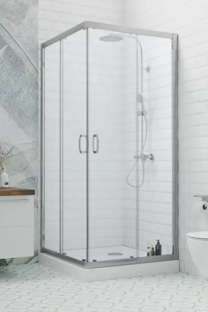 Radaway Premium Plus C Душевой уголок 100х190h см, универсальный, Easy Clean, цвет: хром глянцевый 30443-01-08N