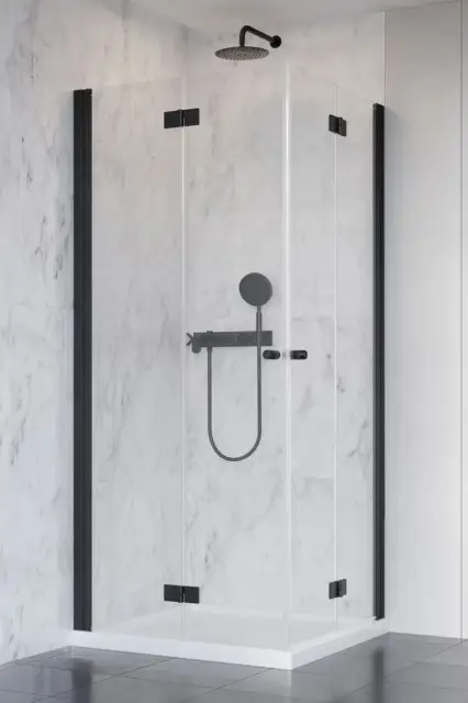 Radaway Nes 8 KDD B Душевая дверь, левая, прозрачная 8 мм, Easy Clean 90х200h см, цвет: black 10074090-54-01L