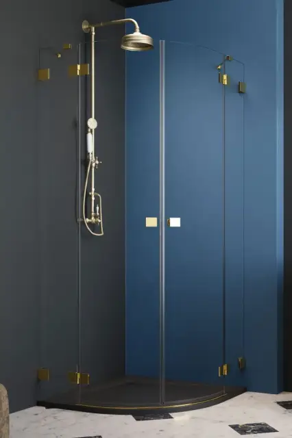 Radaway Essenza Pro PDD Душевая дверь, правая, прозрачная 6 мм, Easy Clean 100х200h см, цвет: gold 10095100-09-01R