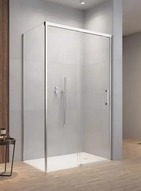 Radaway Idea KDS Душевая дверь, левая, прозрачная 6 мм, Easy Clean 140х200h см, цвет: хром глянцевый 10115140-01-01L