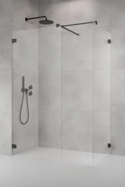 Radaway Штанга душевого ограждения промежуточная, цвет: brushed gunmetal 389000-92