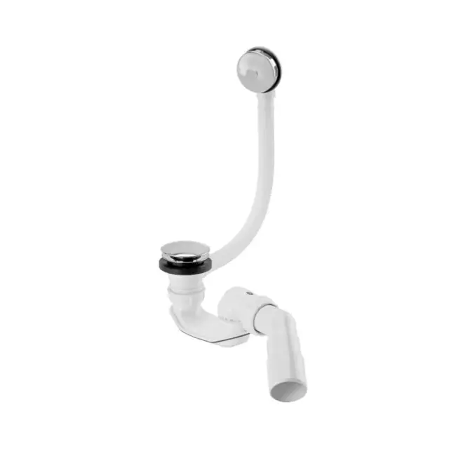 Radaway Сифон душевого поддона самоочищающийся с переливом, цвет: хром глянцевый B602R