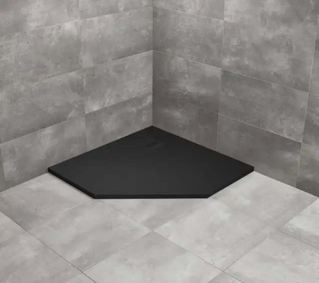 Radaway Kyntos PT Поддон для душа из композита, 90х90х3h см под решетку, цвет: black HKPT9090-54