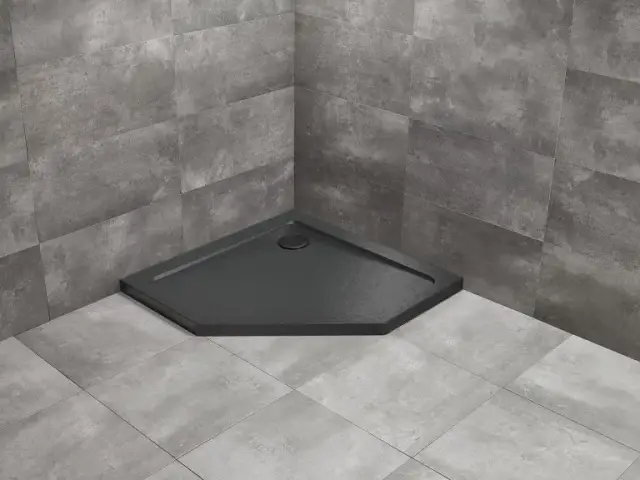 Radaway Doros PT Поддон для душа из акрила, 90х90х5h см, цвет: stone black SDRPT9090-01-54S