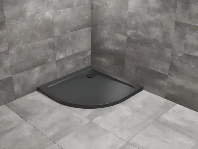 Radaway Doros A Поддон для душа из акрила, 90х90х11,5h см, цвет: stone black SDRA9090-01-54S