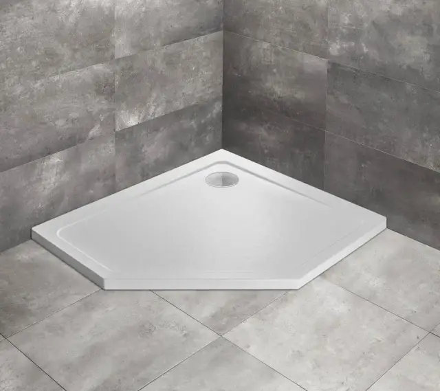 Radaway Doros PT E Поддон для душа из акрила, 100х90х5h см, правый, цвет: stone white SDRPT1090-01-04SR