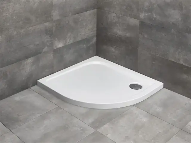 Radaway Delos E Поддон для душа из акрила, 100х80х4,5h см, правый, цвет: белый глянцевый SDE1080-01R