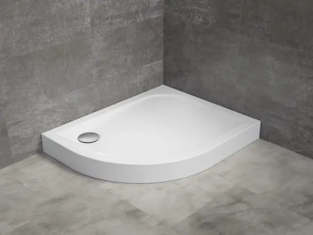 Radaway Delos E Compact Поддон для душа из акрила, 100х80х11,5h см, левый, цвет: белый глянцевый SDE1080-05L