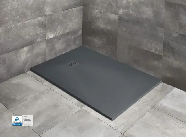 Radaway Kyntos F Поддон для душа из композита, 90х80х3h см под решетку, цвет: anthracite HKF9080-64