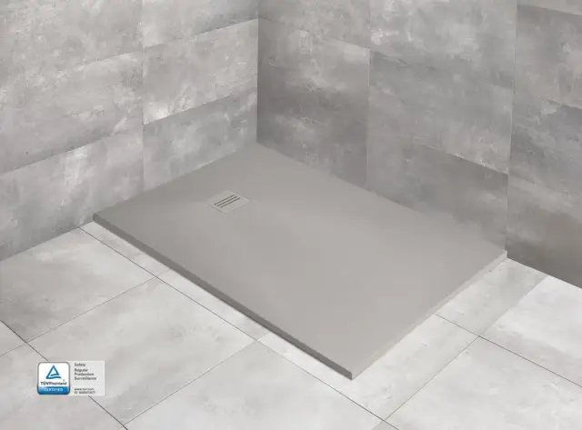 Radaway Kyntos F Поддон для душа из композита, 180х100х3h см под решетку, цвет: cemento HKF180100-74