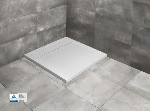 Radaway Teos C Поддон для душа из композита, 80х80х3h см с крышкой слива, цвет: white HTC8080-04