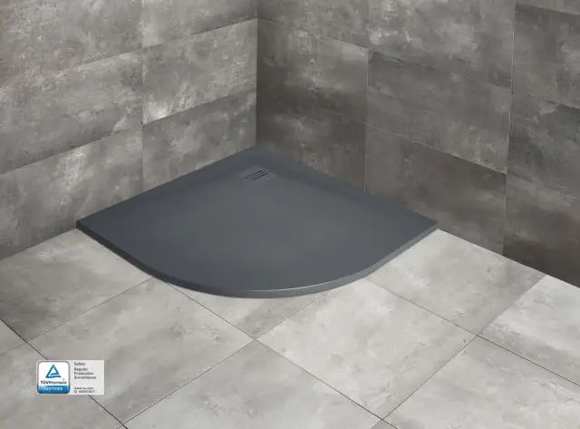 Radaway Kyntos A Поддон для душа из композита, 90х90х3h см под решетку, цвет: antracite HKA9090-64