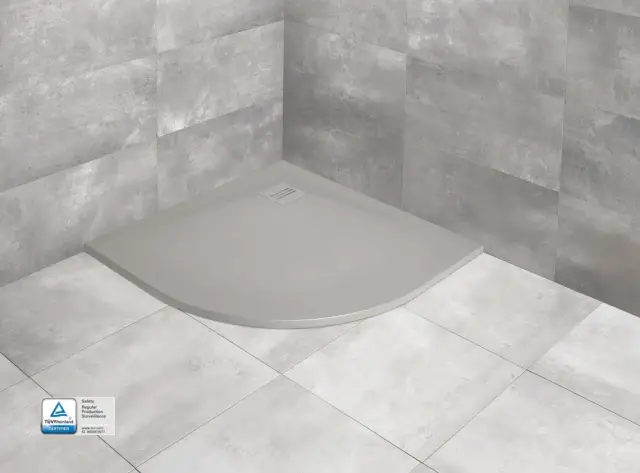 Radaway Kyntos A Поддон для душа из композита, 100х100х3h см под решетку, цвет: cemento HKA100100-74