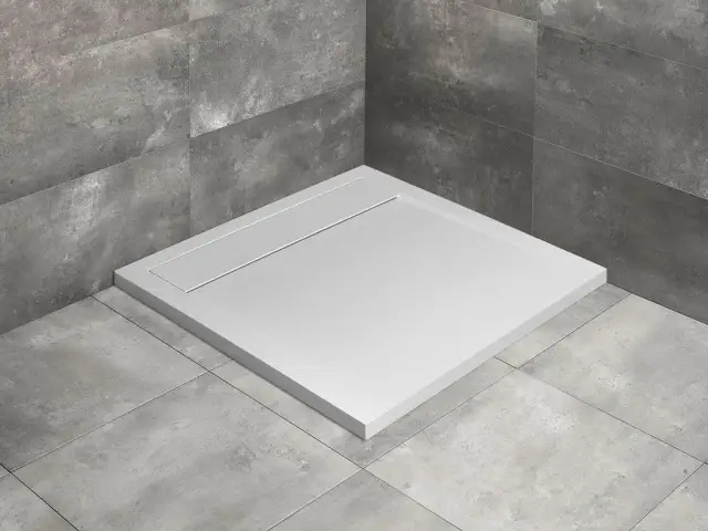 Radaway Teos C Поддон для душа из композита, 100х100х3h см с крышкой слива, цвет: white HTC100100-04