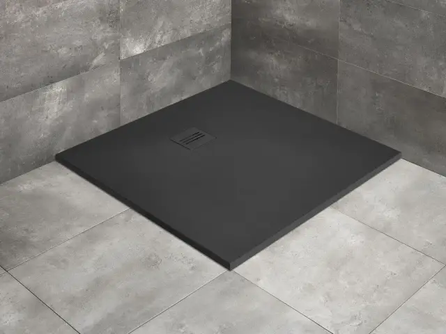 Radaway Kyntos C Поддон для душа из композита, 90х90х3h см под решетку, цвет: antracite HKC9090-64