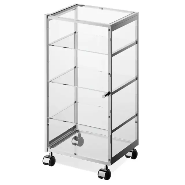 Decor Walther Universal RW 1 Шкафчик передвижной 38x30xh80 см, стекло прозрачное, цвет хром 0702300