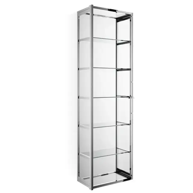 Decor Walther Glas S 4 Шкафчик подвесной 35x19xh120 см, стекло прозрачное, цвет хром 0602500