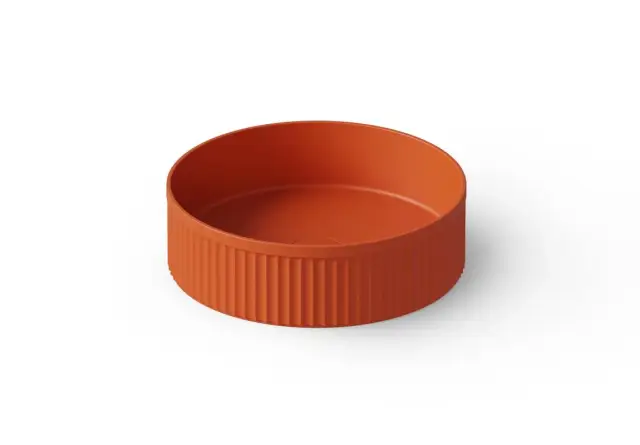 Dea Design Раковина чаша d40x12h см, Solid Surface, цвет: orange DD9802 400 7